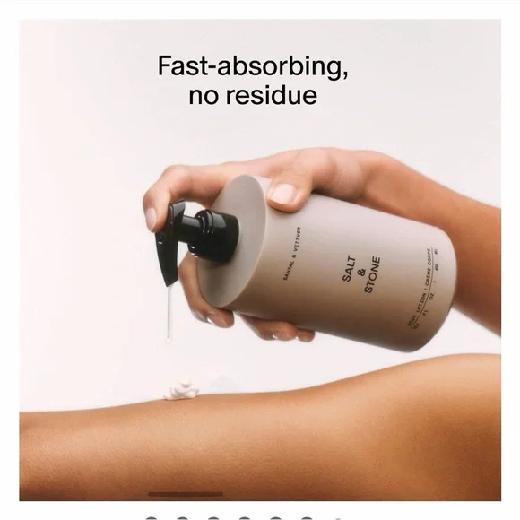 Salt & Stone Santal & Vetiver Body Lotion - Ivory Bottle - Picture 4 of 10